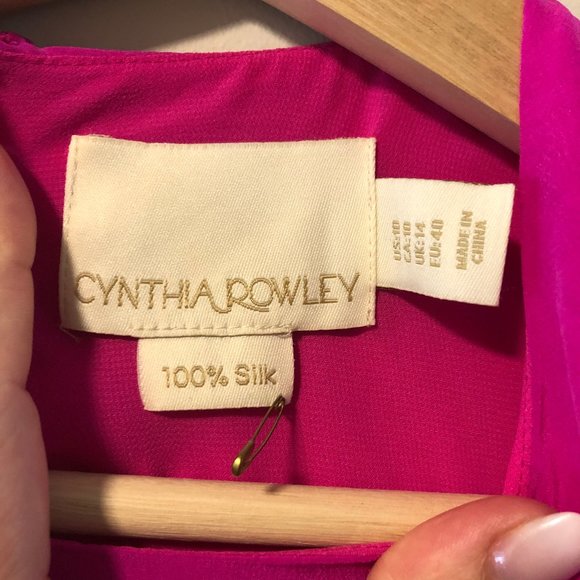 Cynthia Rowley Pink Silk Dress 10 - Picture 4 of 6